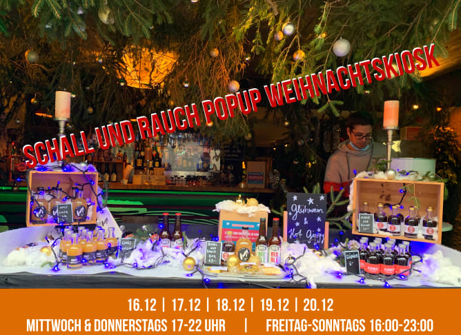 POPUP WEIHNACHTSKIOSK SCHALL UND RAUCH