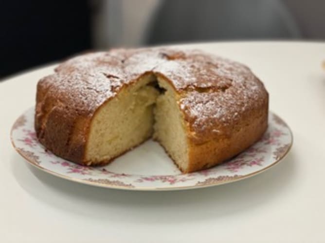 Nous accueillons les élèves avec un goûter fait maison du jour!