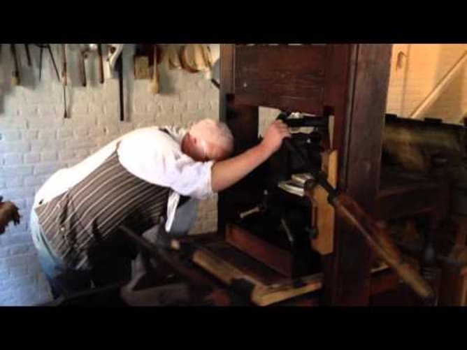 Colonial Williamsburg Virginia printing press