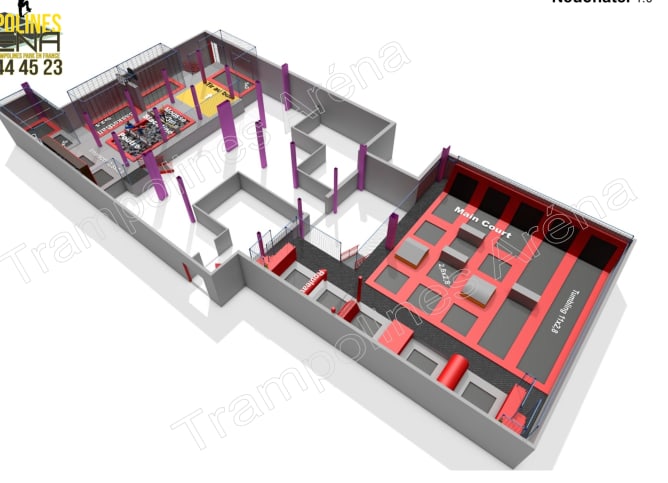 Plan 3D THE MOOVE ARENA