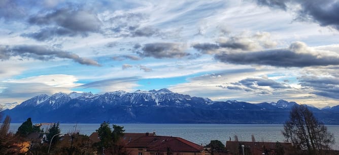 Prajjwal's first gazing at the Alps