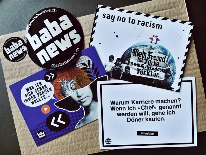 From baba news with Love: Das Sticker-Karten-Set.