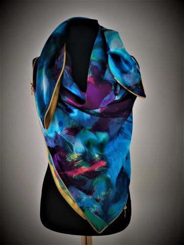 Seidenfoulard Ocean