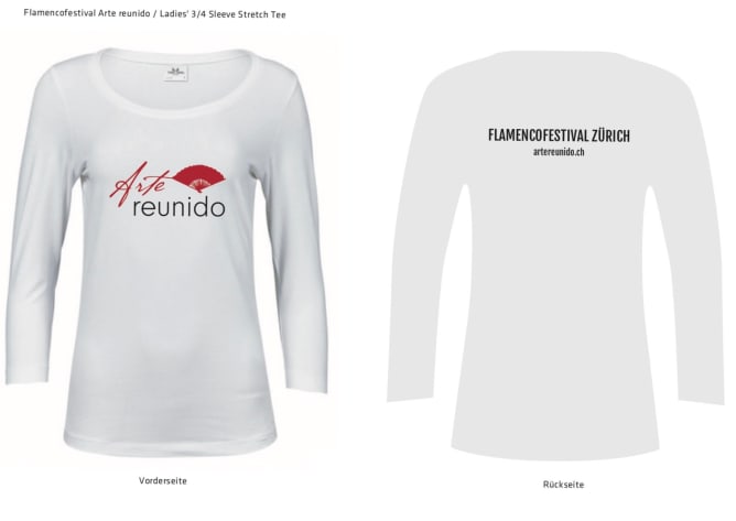 Arte reunido Frauen 3/4-Shirt weiss