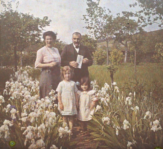 Autochrome, Château de Prilly, été 1912