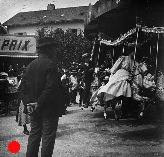 contrepartie photo: Carrousel à St-Blaise, 1906