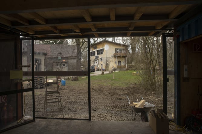 Ausblick vom Mobilen Stadtlabor