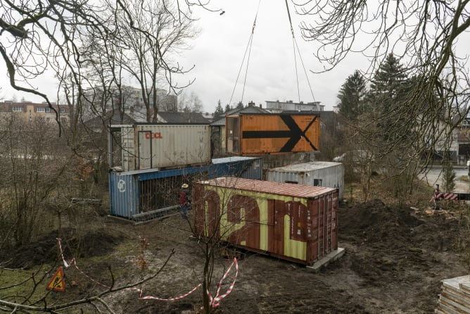 Aufbau Mobiles Stadtlabor