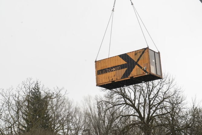 Aufbau Mobiles Stadtlabor