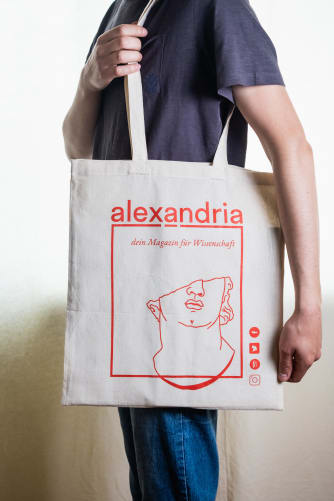 alexandria.packt, 25€, Baumwolltasche bedruckt (limitiert)