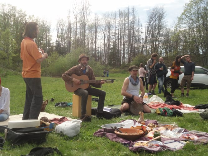 Picknick und Musik