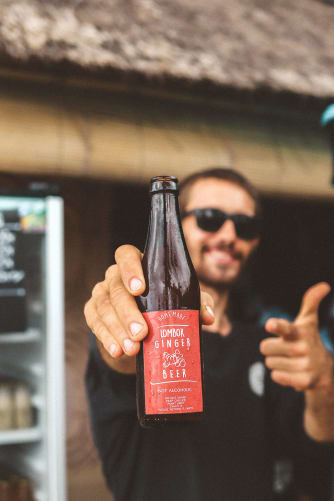 Ginger beer,from gingers grown in Lombok