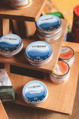 Natural sunscream, reef safe by our member Vivderm