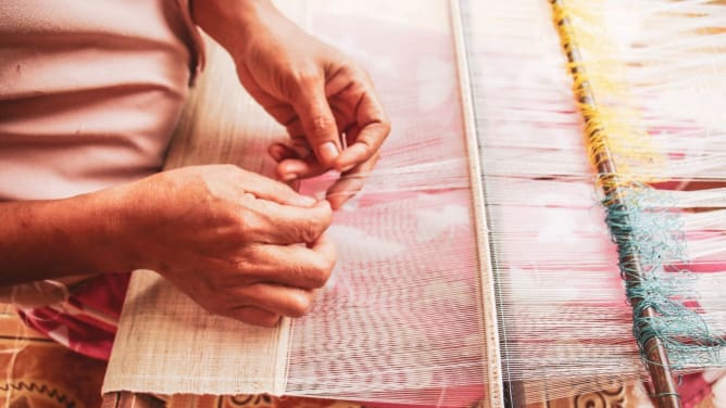 Handweaving is traditional craftwork that for many woman is a must to know if they want to get married. by involving their skills in our products we support and empower many ladies.