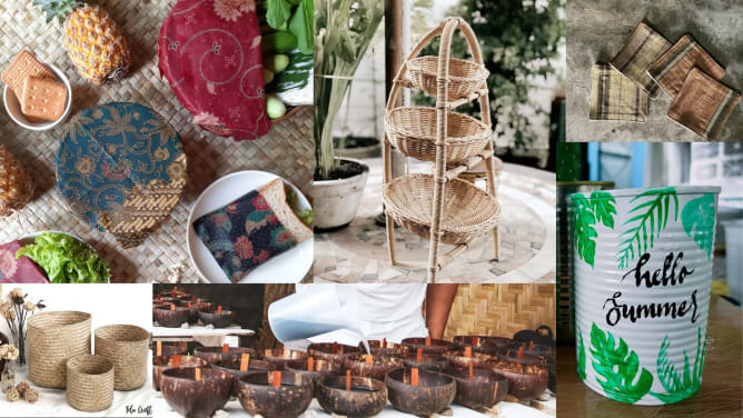 ECO, natural, sustainable and biodegradable products are a must for members of Lombok eco flea market