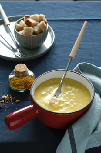 La fondue parfumée au curry doux (Photo : Dorian Rollin)