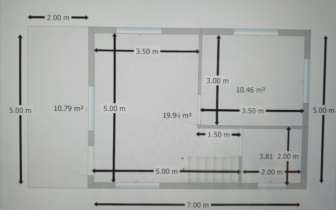 Plan for one of the houses