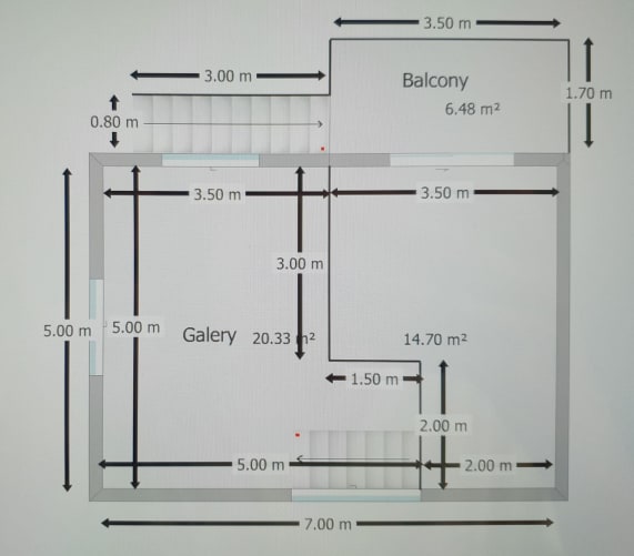 Plan for one of the houses