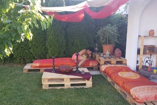 Zona relax in giardino Lounge