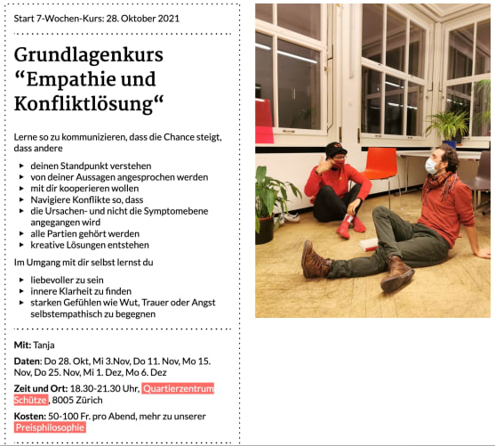 Grundlagenkurs Empathie und Konfliktlösung