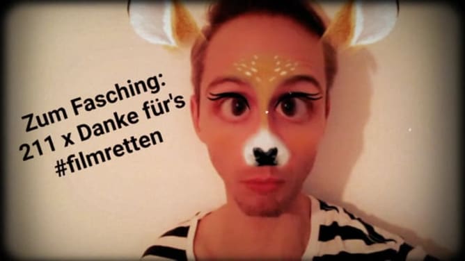 Danke an 211 #filmretten - UnterstützerInnen zum Fasching
