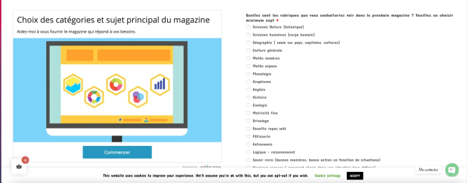 Sondage sur site