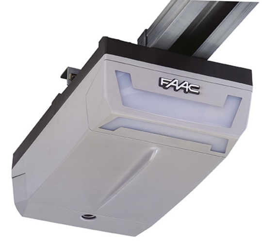 Moteur D700 Automatisme électromécanique a traction 24v 700 N FAAC avec guide coulissant.