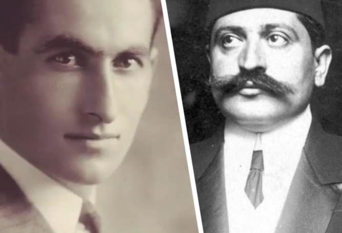 The Armenian Solomon Tehlirian (left) killed the Interior Minister of the Ottoman Empire Talat Pasha. The latter is the main perpetrator of the Armenian genocide.