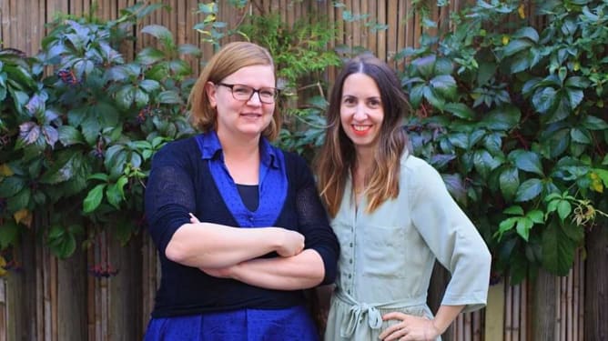 Die Autorinnen Maria Künzli (links) und Stefanie Christ (rechts)