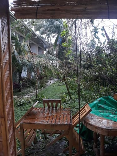 Hotel Renate nach dem Typhoon ;-(