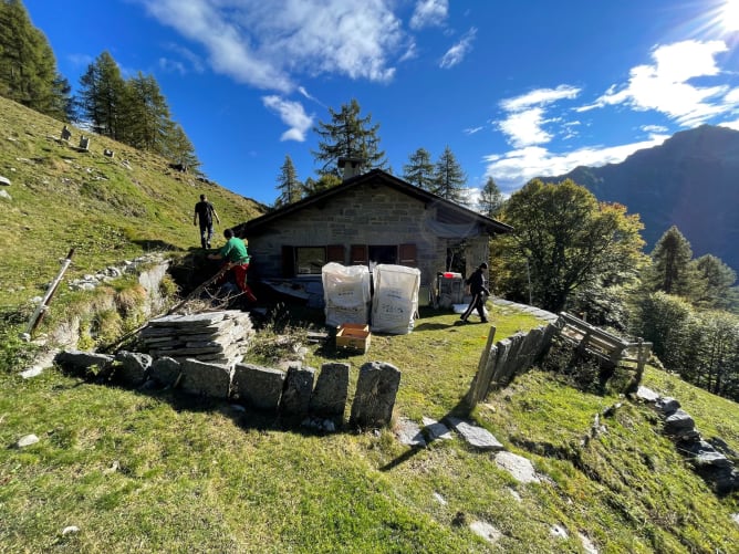 Unsere Alphütte auf Alzasca