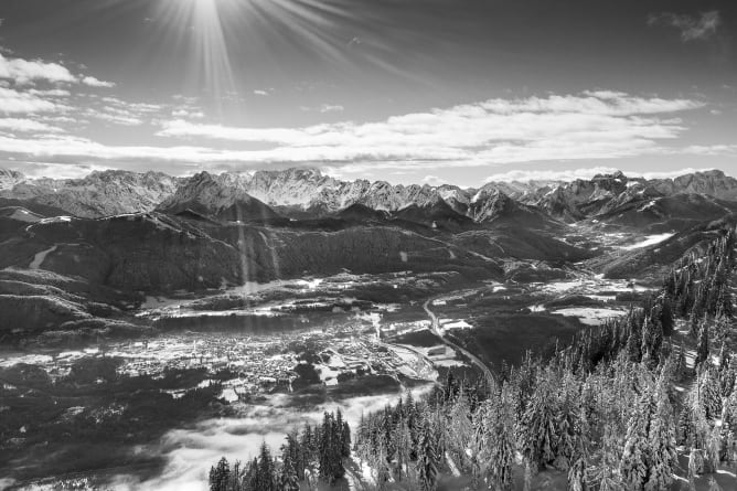 sunshine on the Dobratsch