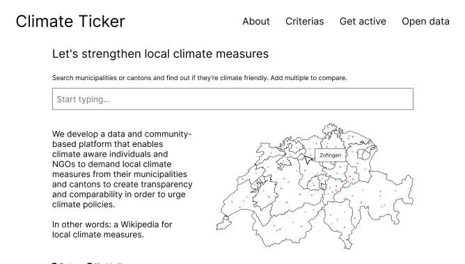 Climate Ticker Prototype