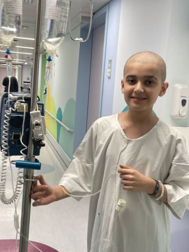 Mohamed, 12 ans, souffre d'une leucémie aigue lymphoblastique.