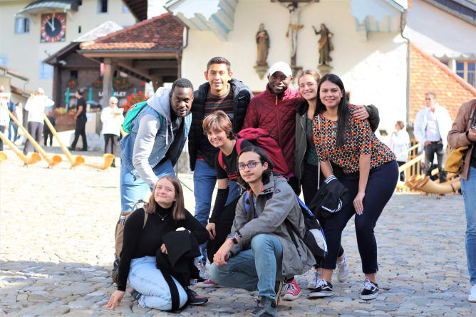 Excursion avec les volontaires en Gruyères