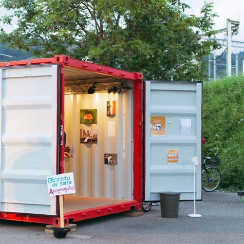 Le container d'exposition