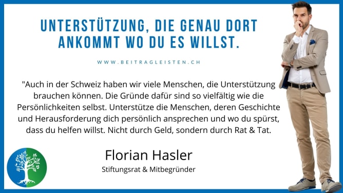 Vorstellung Stiftungsrat: Florian Hasler