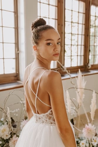 One of my off-the-shelf bridal dresses