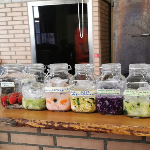 Fermentiertes Gemüse - hergestellt in unserem Workshop.