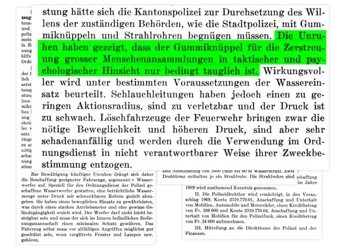 Zeitdokumente aus dem Staatsarchiv Kanton Zürich 