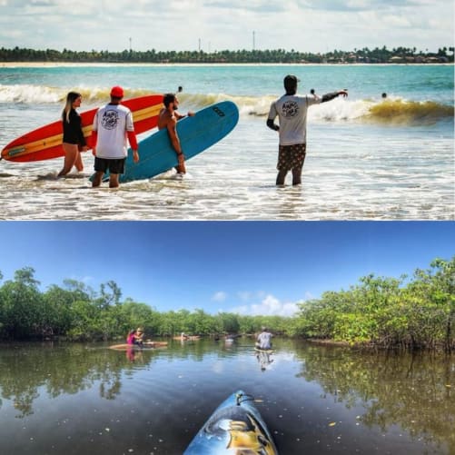 Belohnung - Surfen und eine Tour in den Mangroven