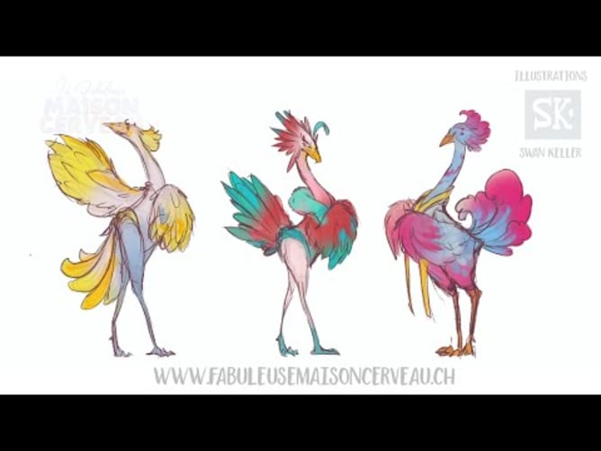 Timelapse des concepts arts - La Fabuleuse Maison Cerveau - Wemakeit