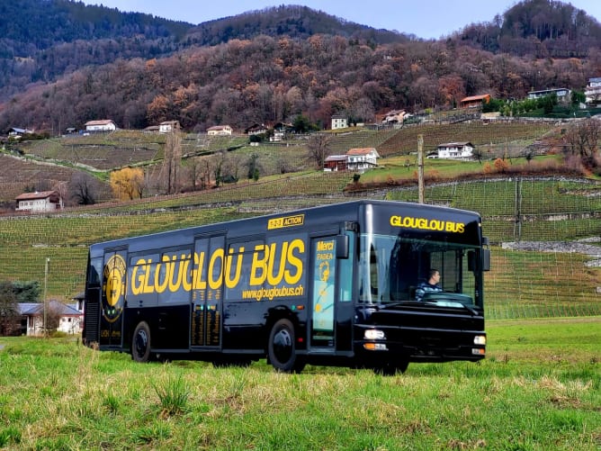 Le Glouglou Bus dans son habit de lumière