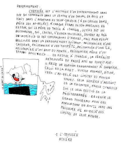 «Le retour» planche 1 extrait de La Traversée de ma bibliothèque© Luca Merlini