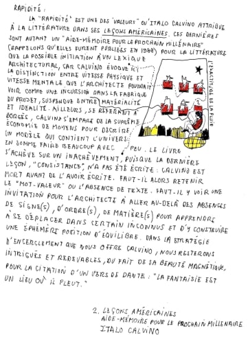 «Le retour» planche 2 extrait de La Traversée de ma bibliothèque© Luca Merlini