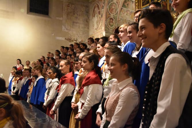 Concert with Motyli choir in Šumperk 2008