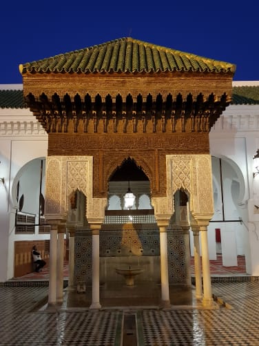 Detail of the mosque Al Qaraouiyine in the medina of Fez