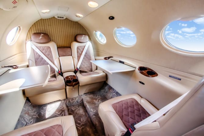 L'intérieur du Citation Mustang.