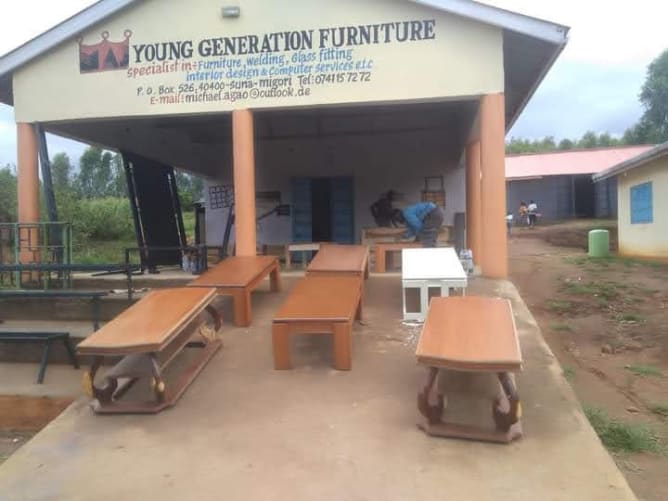 Furniture Made by the youth (Before the Corona Pandemic)