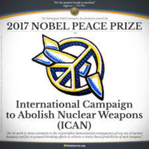 Désarmement : Le Mouvement de la Paix est membre d’ICAN, prix Nobel pour la campagne d’abolition des armes nucléaires en 2017